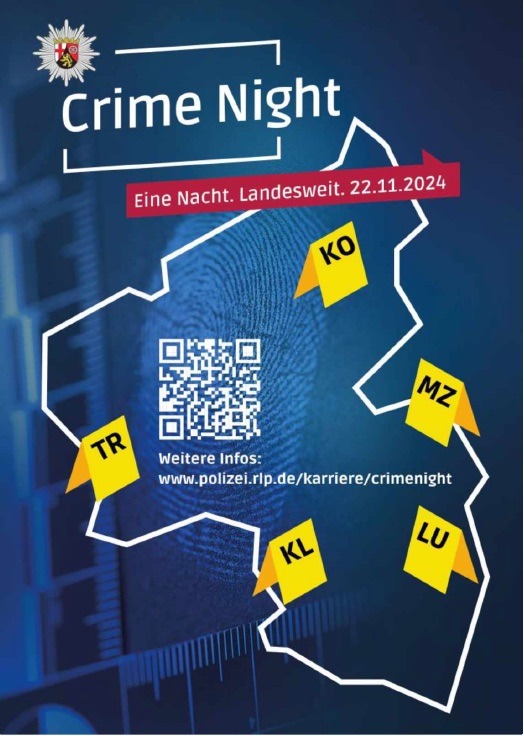 LKA-RP: Polizei Rheinland-Pfalz veranstaltet landesweite &quot;Crime Night&quot; am 22.November 2024