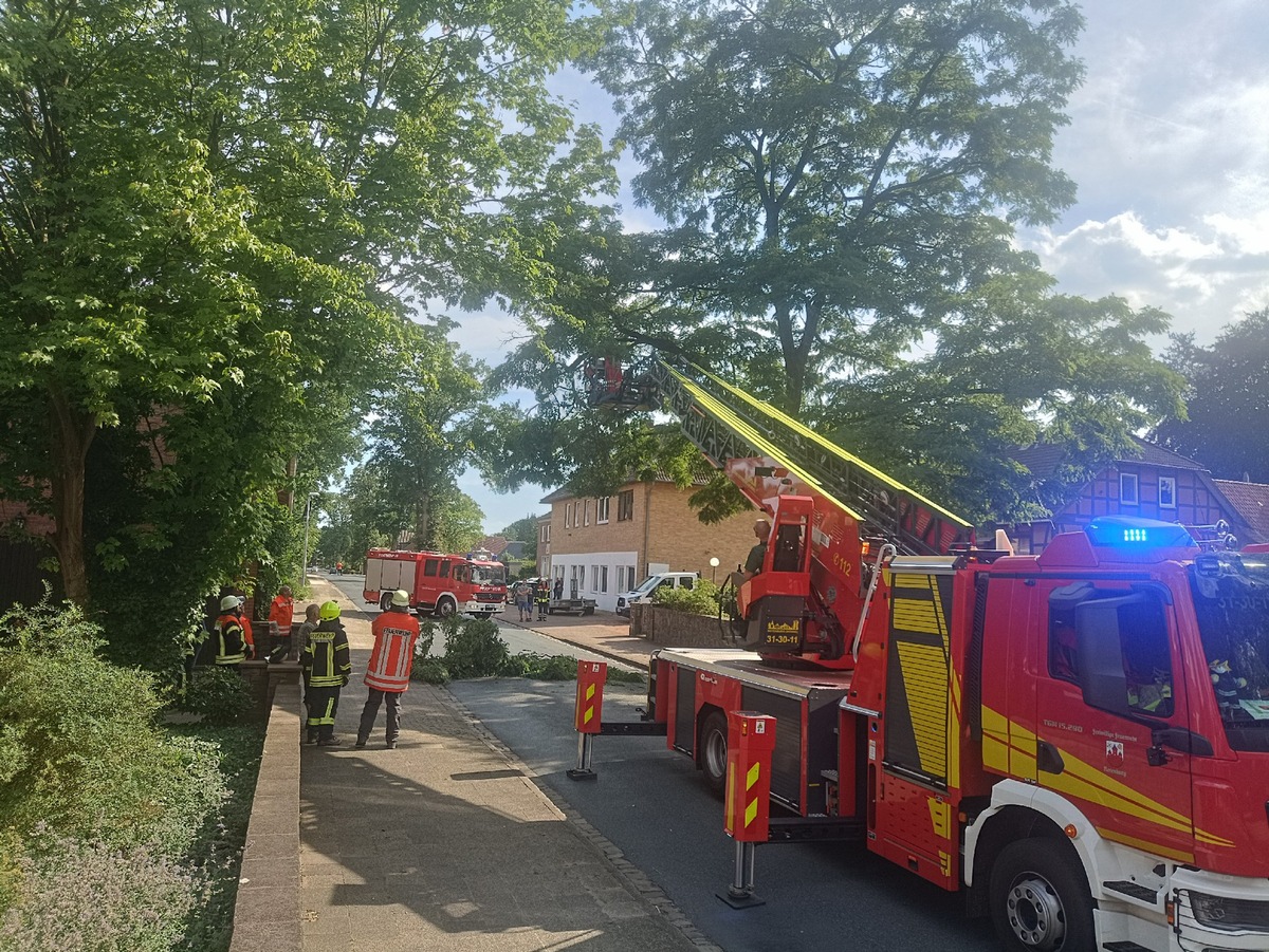 POL-ROW: ++Dieseldiebe auf Baustelle in Zeven++Motorräder gestohlen++PKW in Vollbrand (FOTO)++Ast blockiert Fahrbahn (FOTO)++