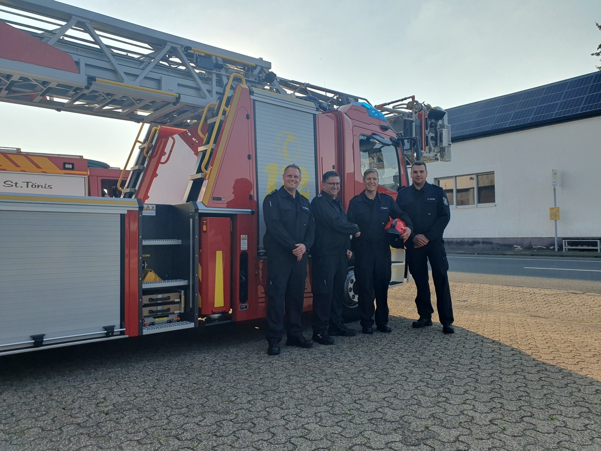 FW Tönisvorst: Ein neuer Zugführer für die Feuerwehr Tönisvorst