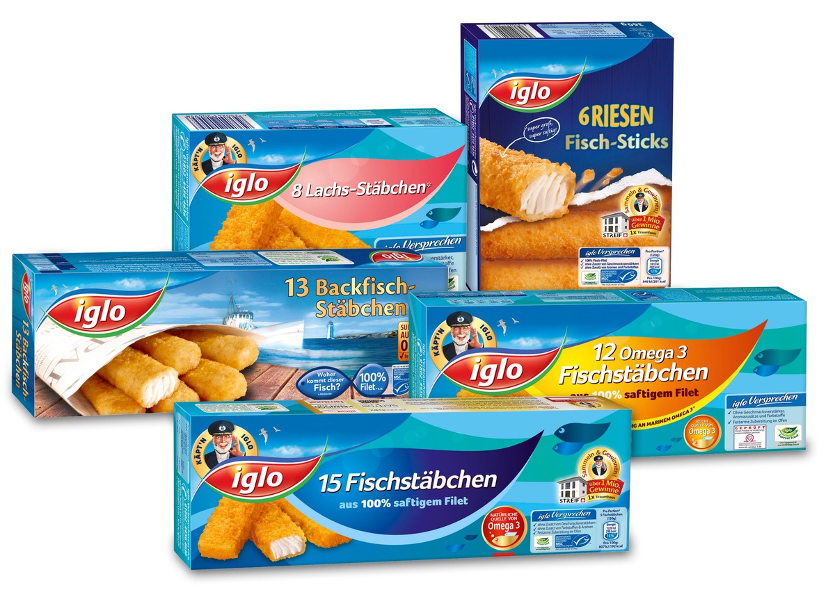 Leckere Vielfalt für jeden Geschmack: iglo präsentiert sein Fischstäbchen-Sortiment (FOTO)