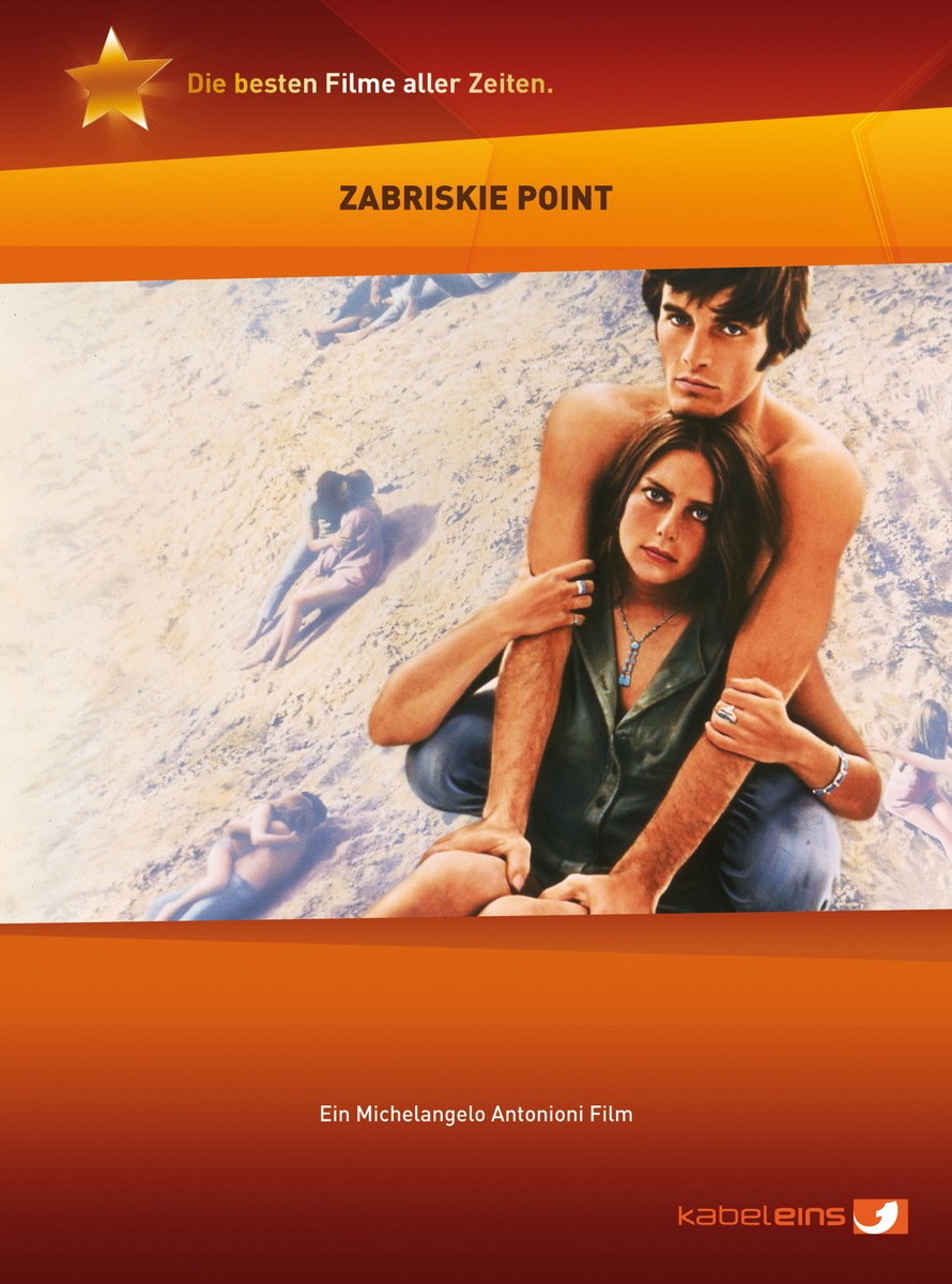 Zum ersten Mal in Deutschland auf DVD: &quot;Zabriskie Point&quot; - im Rahmen der kabel eins DVD-Reihe &quot;Die besten Filme aller Zeiten.&quot; ab 17. April 2008