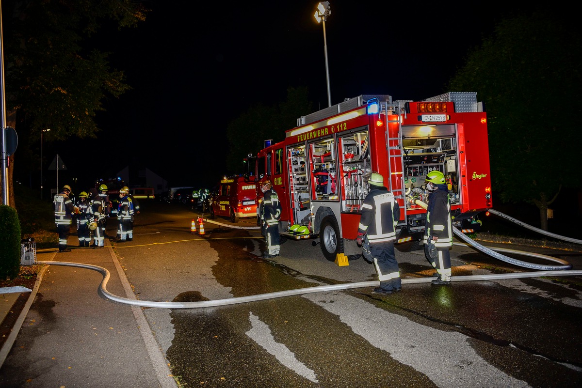 KFV-CW: Brand im Untergeschoß des ehemaligen Nagolder Krankenhauses. Keine Verletzten.