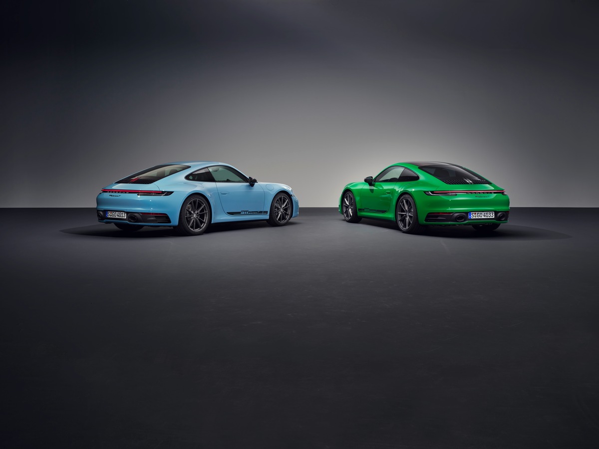 Nuova vettura sportiva in struttura leggera Porsche 911 Carrera T