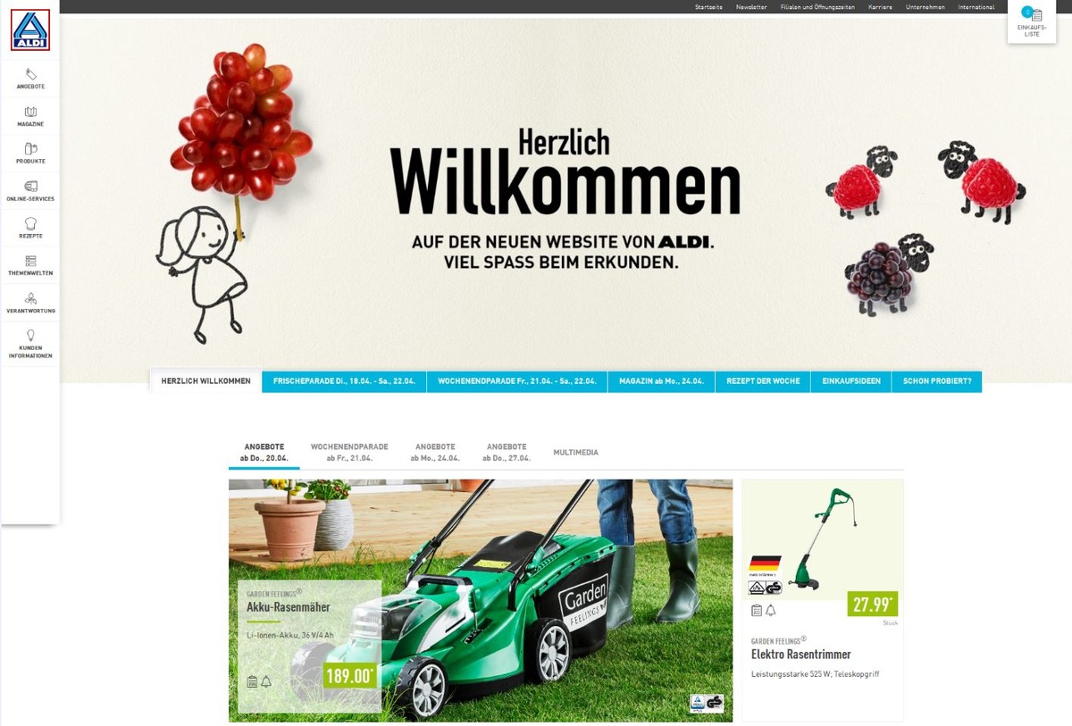 Website-Relaunch - ALDI Nord navigiert Kunden einfach durchs Netz