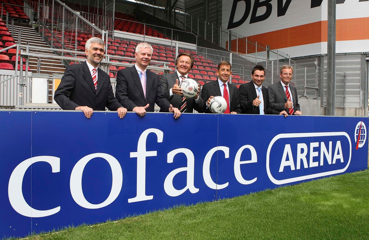 Neues Mainzer Stadion wird Coface Arena / Langfristige Vereinbarung zwischen Mainz 05 und Coface Deutschland