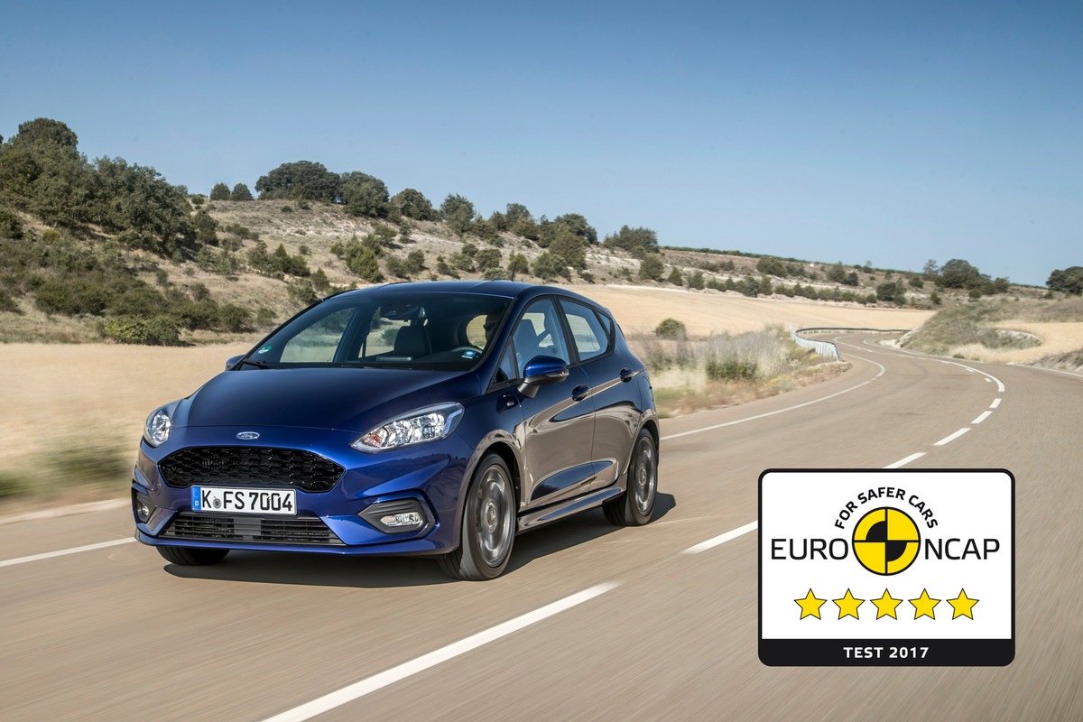 Euro NCAP-Crashtest: Neuer Ford Fiesta erzielt bestmögliche Bewertung von fünf Sternen (FOTO)