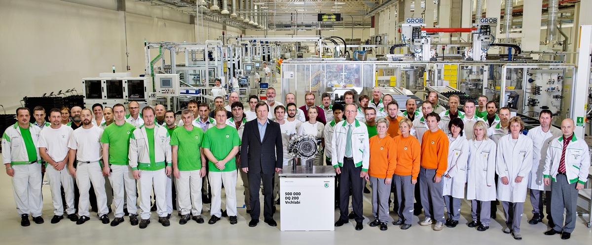 SKODA Werk Vrchlabí: 500.000stes DQ 200-Getriebe (FOTO)