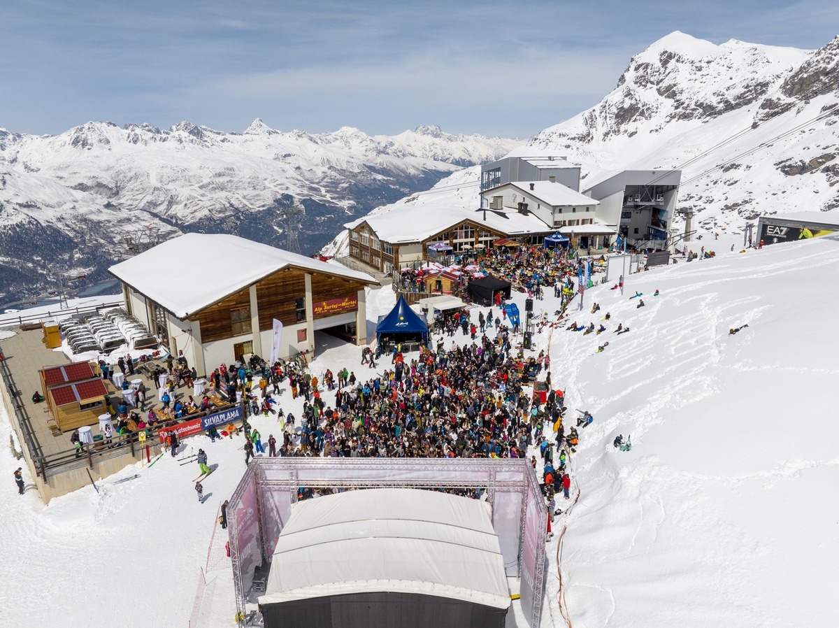 Saisonabschluss im Oberengadin: The Baseballs rocken im Schnee