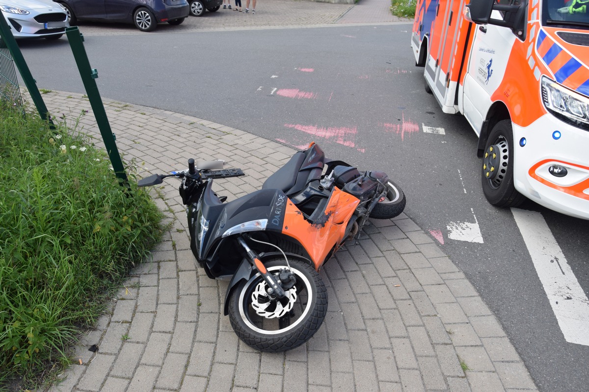 POL-HF: Roller im Kreuzungsbereich übersehen- Beteiligter leicht verletzt