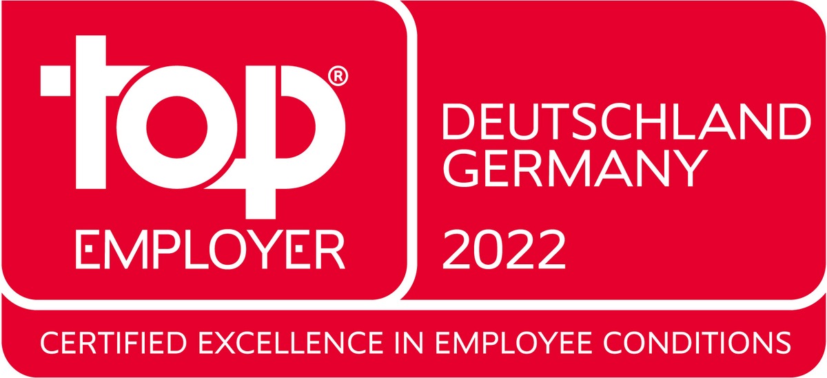 Top Employer-Zertifikat 2022 für die Reisebank / Beleg dafür, dass sich die Reisebank als mittelgroßes Unternehmen mit den Großen der Branche messen lassen kann