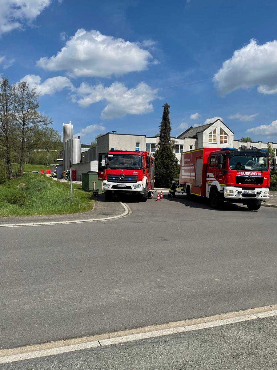 FW-OE: Brand in einem Bäckereibetrieb