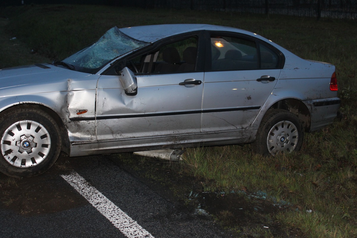 POL-PDKL: A6/Kaiserslautern, Pkw überschlägt sich, Fahrer unter Drogeneinfluss