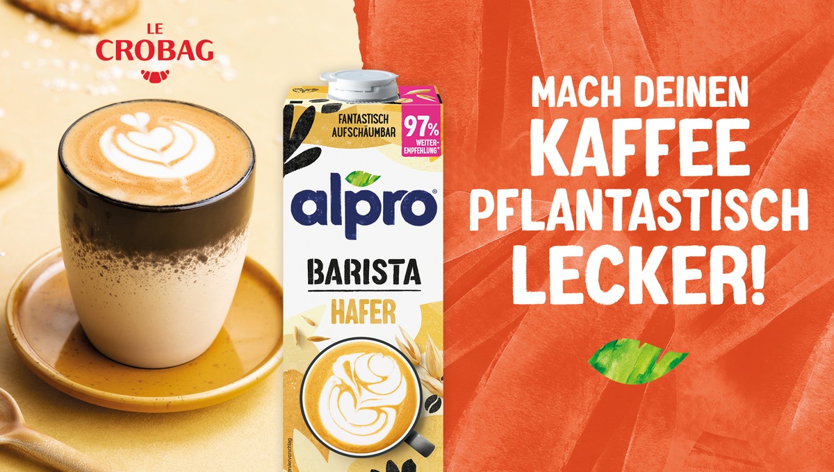 Alpro wird erster Partner für pflanzliche Milchalternativen bei Le Crobag