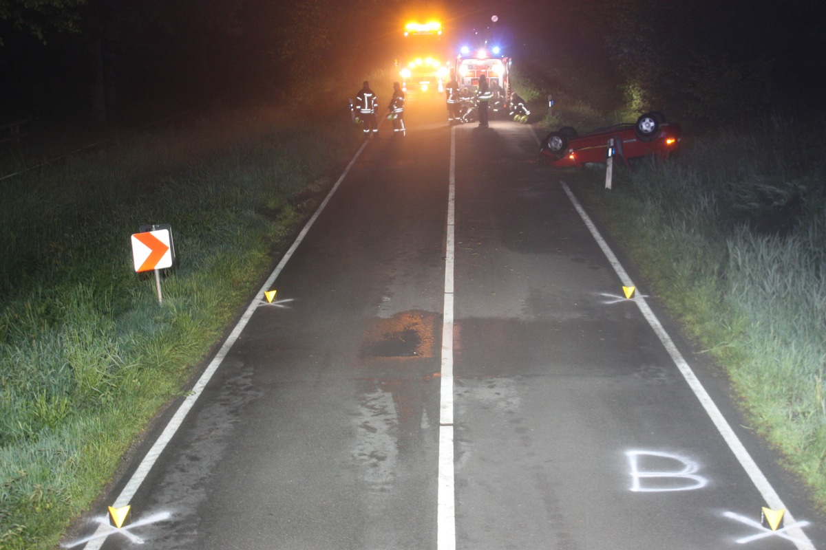 POL-COE: Senden, K4/Autofahrer bei Unfall verletzt