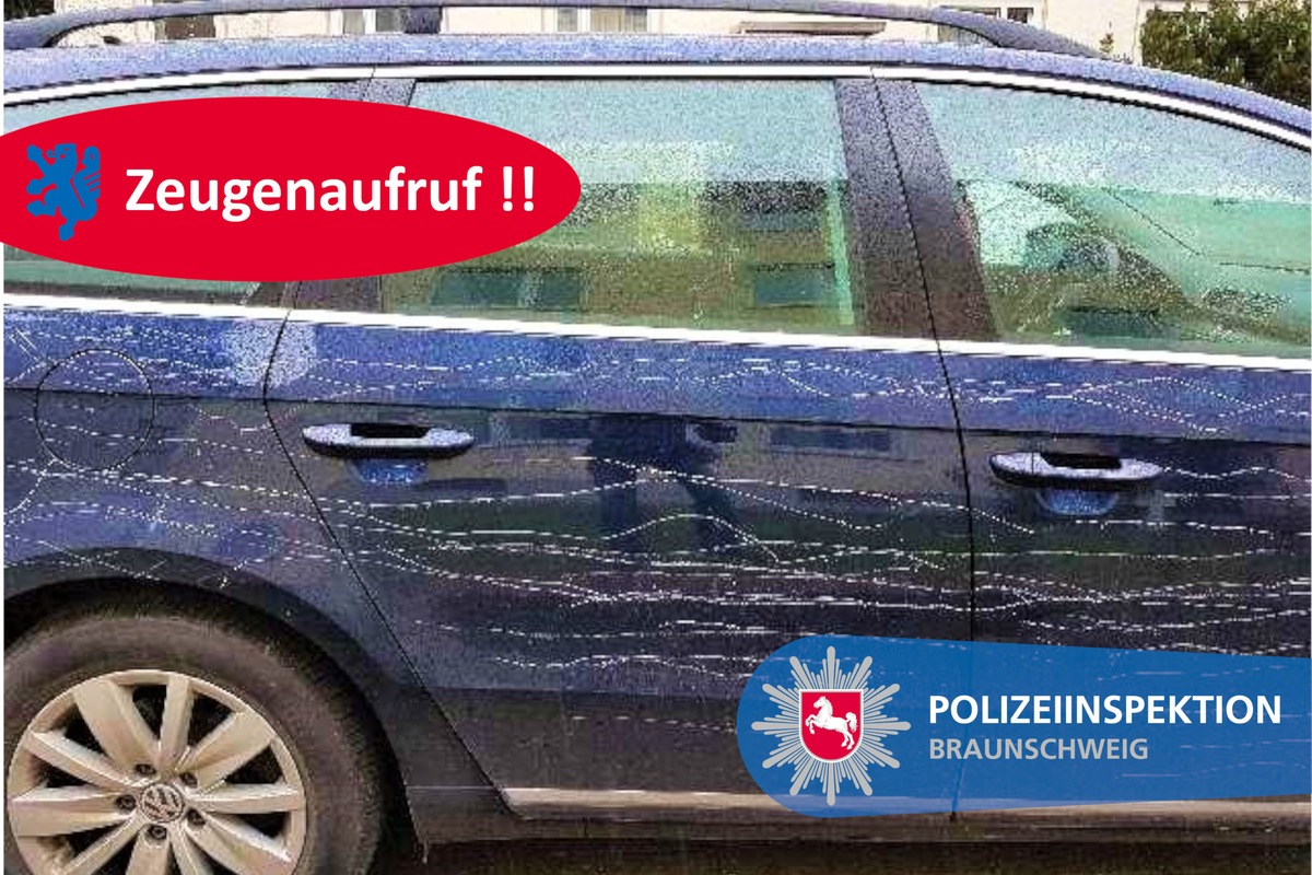 POL-BS: Pkw komplett zerkratzt - Zeugen gesucht