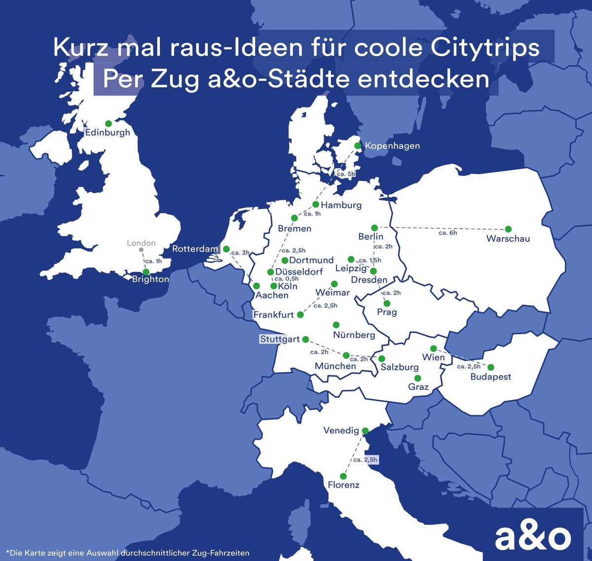 Kurz mal raus-Ideen: Das Jahr geht zu Ende, die Reiselust hält an –  Tipps für coole a&amp;o-Citytrips