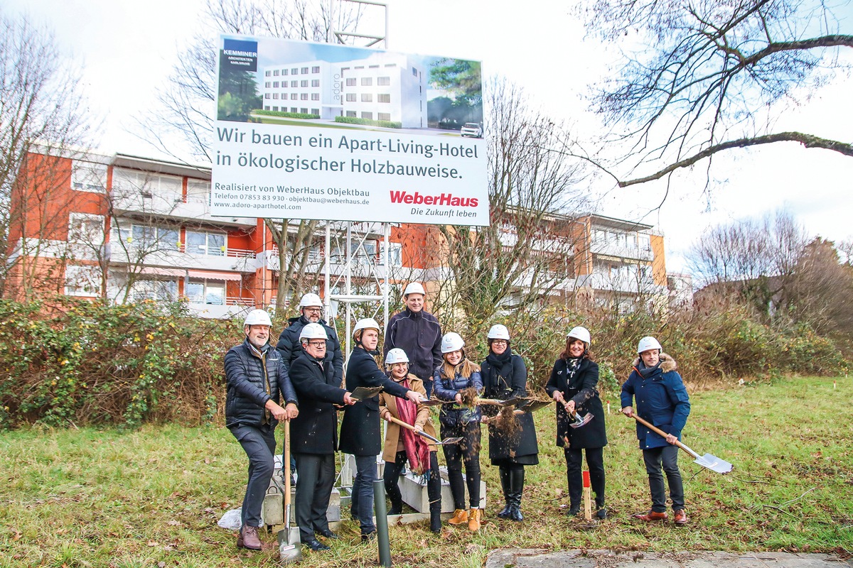 Spatenstich für Aparthotel