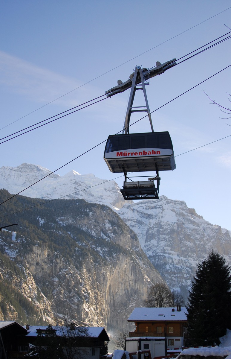 Neue Luftseilbahn Lauterbrunnen-Grütschalp in Betrieb