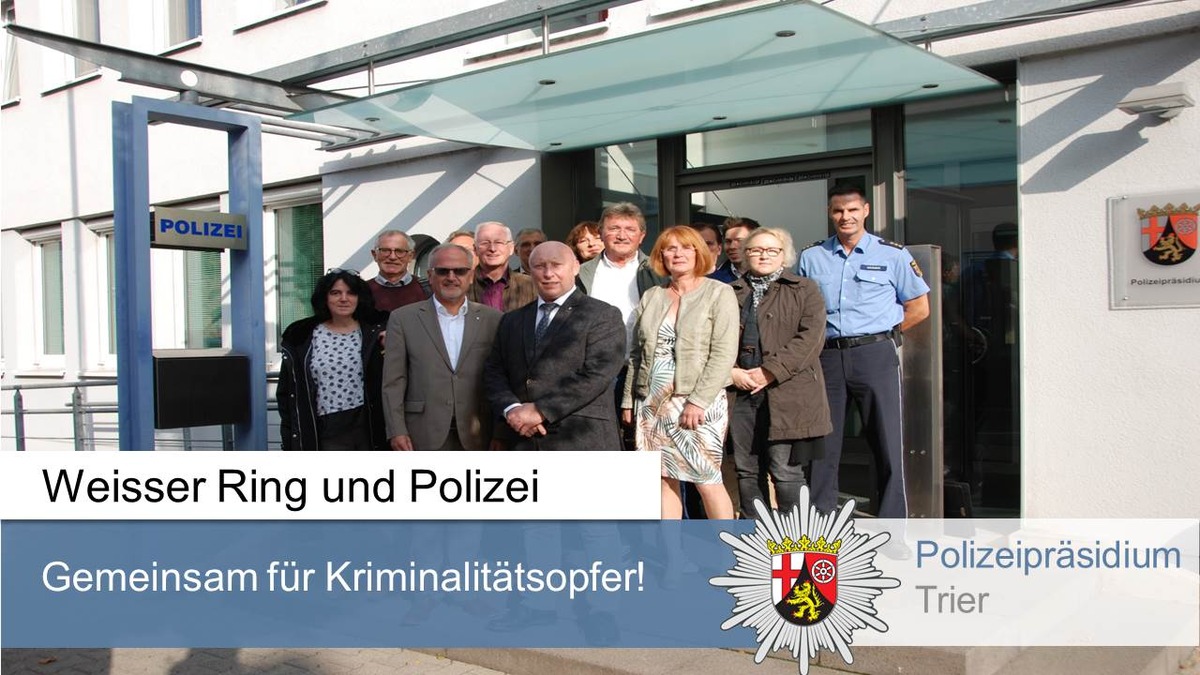 POL-PPTR: Werner Keggenhoff, Landesvorsitzender des Weissen Ring Rheinland-Pfalz, zu Besuch im Polizeipräsidium Trier