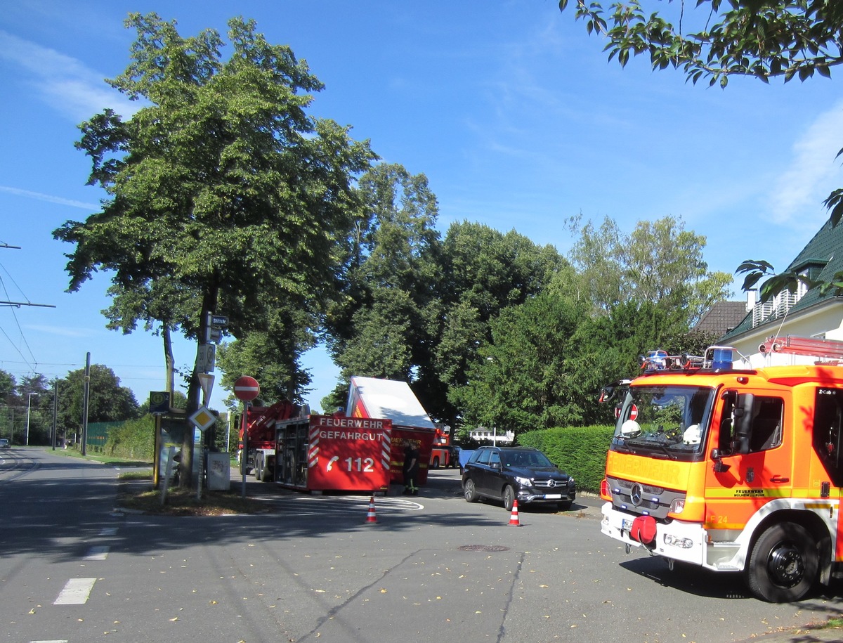 FW-MH: Kleiner technischer Defekt sorgt für Einsatz der Feuerwehr