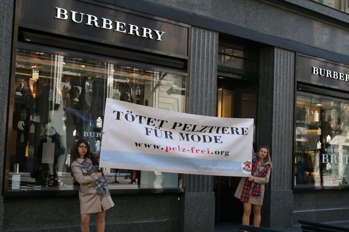 Burberry bricht eigene ethische Standards / Offener Brief von VIER PFOTEN an britische Luxus-Modemarke (ANHANG/BILD)