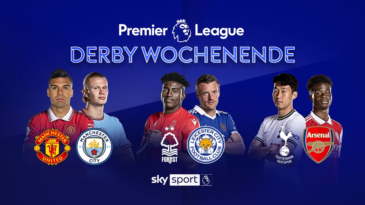 Das Derby-Wochenende mit ManUnited gegen ManCity und Arsenal gegen Tottenham! Die Premier League live und exklusiv bei Sky