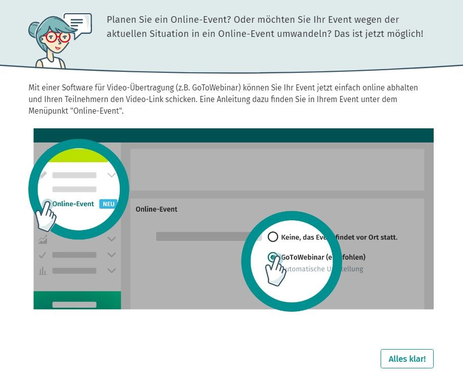 Einfache Umstellung auf Online-Veranstaltungen mit neuem Feature von XING Events