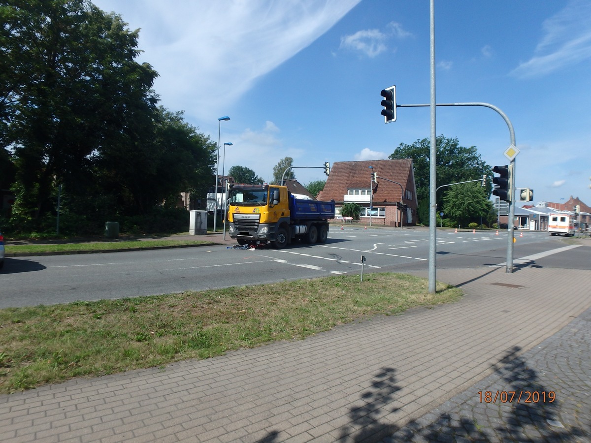 POL-ROW: 93jährige bei Verkehrsunfall schwer verletzt