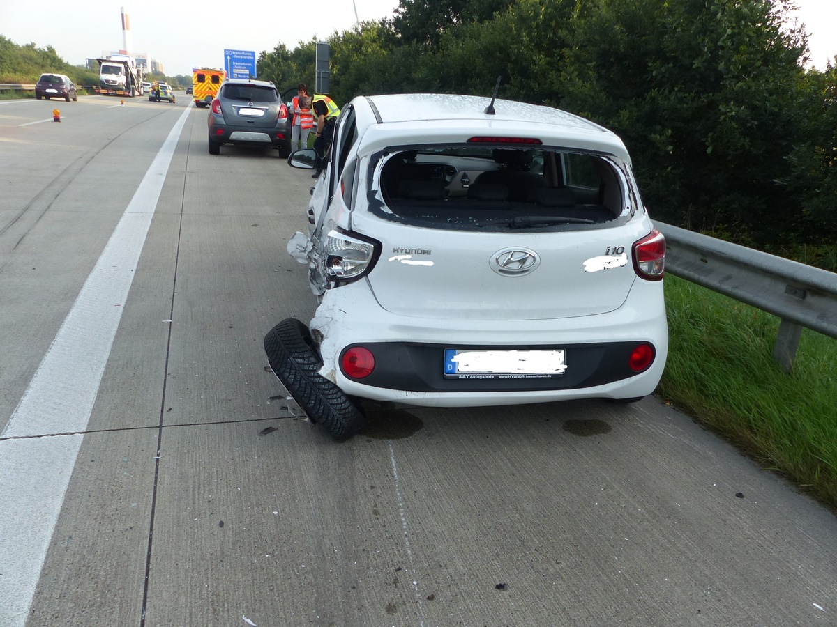 POL-CUX: Verkehrsunfall auf der BAB 27