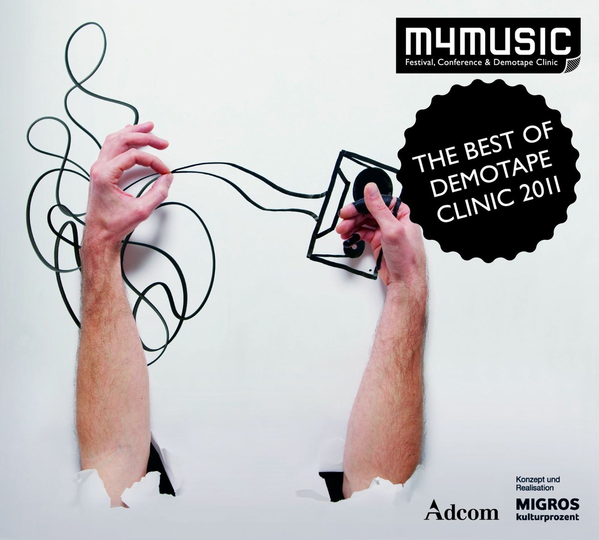 Migros-Kulturprozent präsentiert: «The Best of Demotape Clinic 2011»  m4music veröffentlicht die besten CH-Popmusik-Demos auf CD