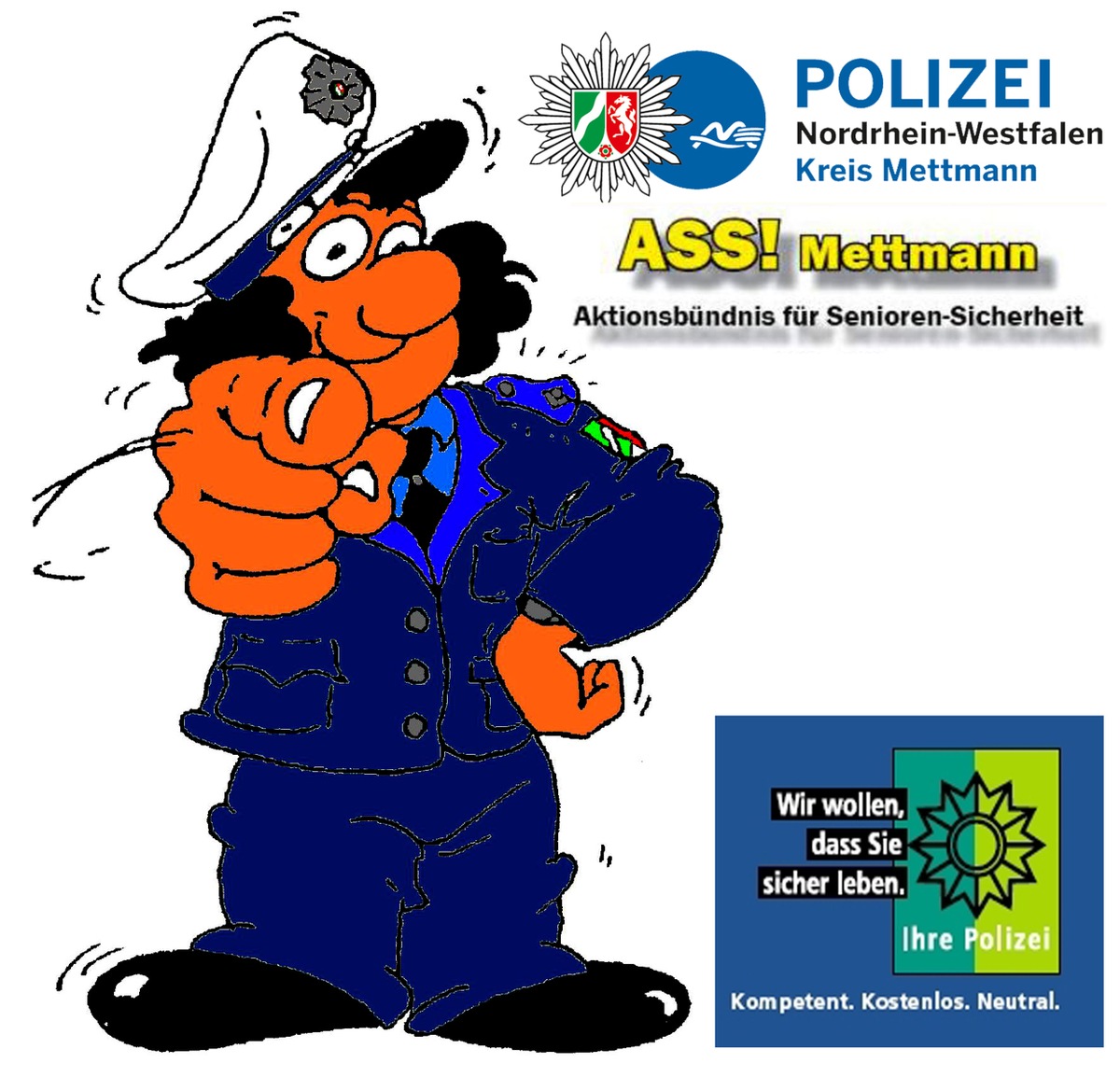 POL-ME: Infostand der &quot;ASSe&quot; in der Kalkstadt - Wülfrath - 1904057