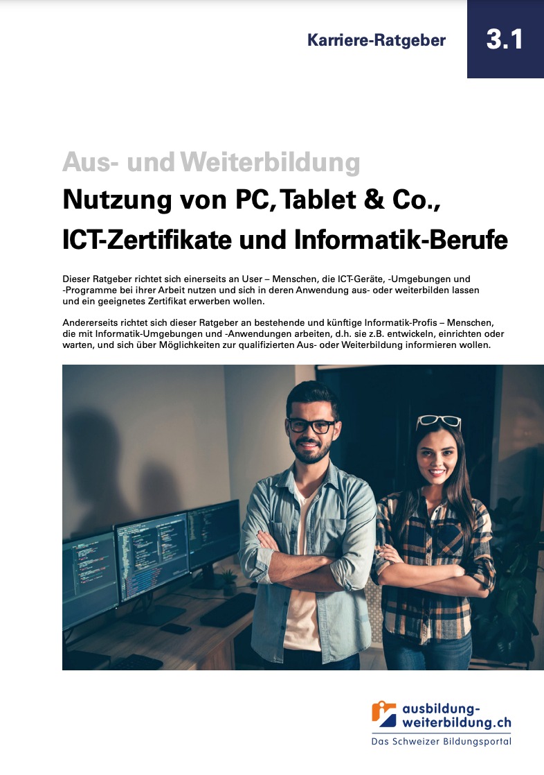 Überwältigende Vielfalt an Zertifikaten, Aus- und -Weiterbildungen in der ICT - Neuer Ratgeber schafft Überblick