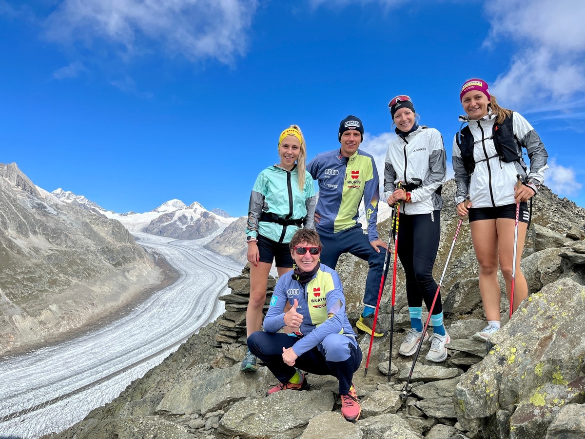 Der DSV-Langlaufkader auf Höhenkurs in der Aletsch-Region