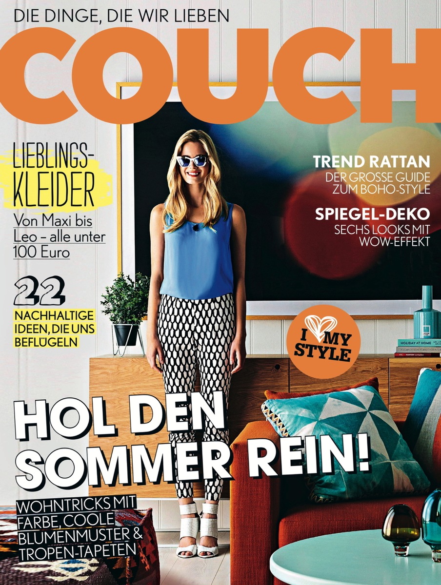 COUCH ruft großen Design-Monat aus: Redaktionelle Specials auf allen Kanälen, exklusive Designerstücke zu gewinnen / Neue Cover-Optik setzt ebenfalls klares Design-Statement