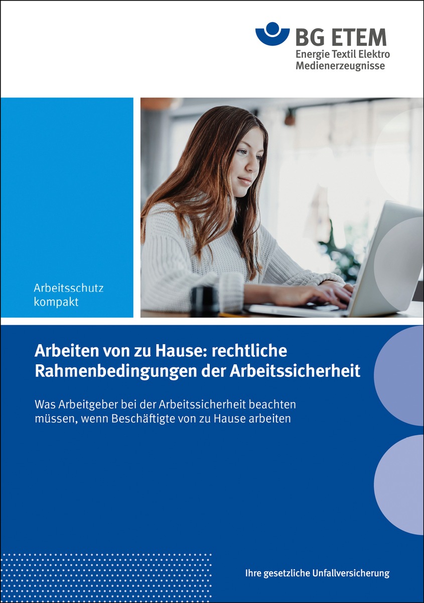 Broschüre zu Homeoffice: Arbeiten von zu Hause aus rechtlicher Sicht