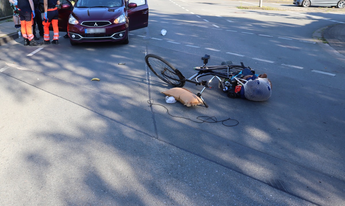 POL-HF: Verkehrsunfall mit Personenschaden- Radfahrer verlässt verletzt die Unfallstelle