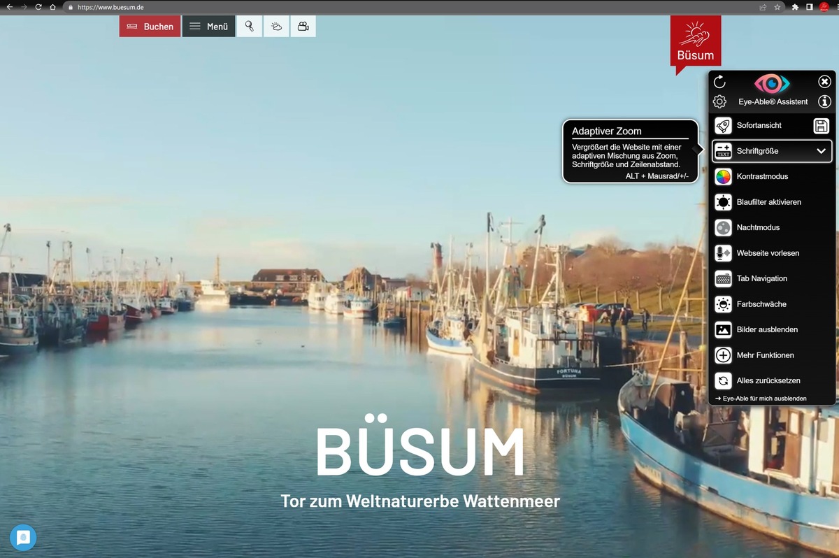 Büsum geht neue Wege im Bereich digitale Barrierefreiheit