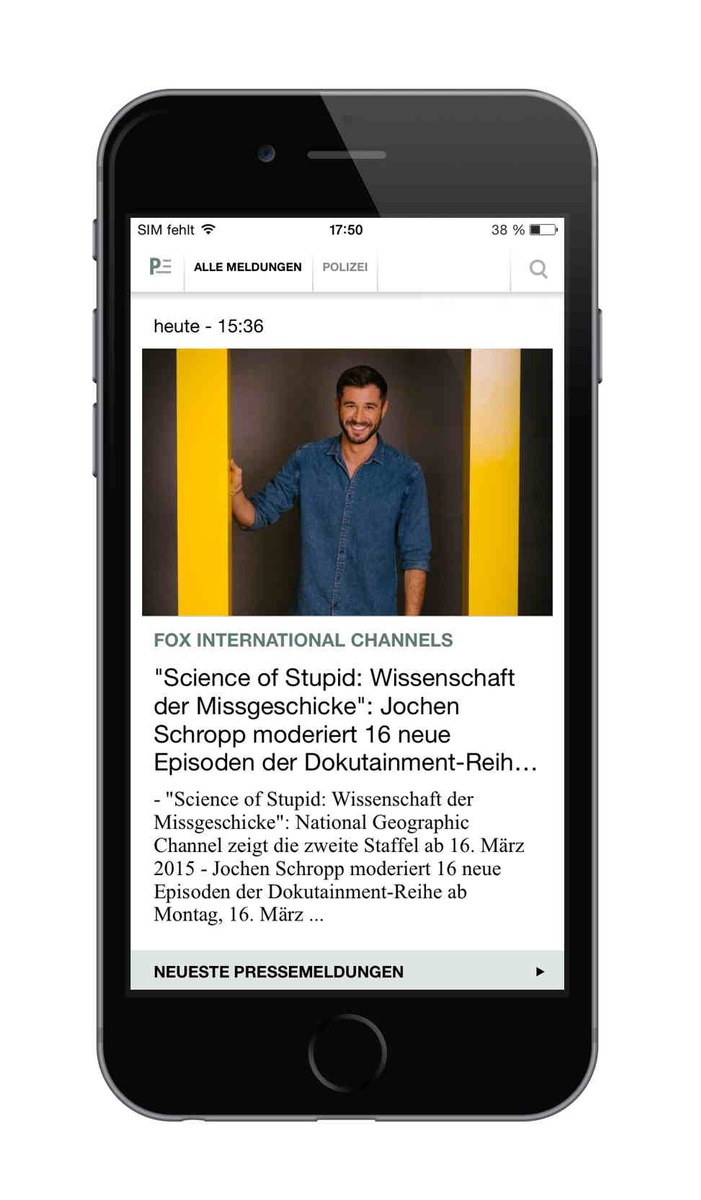 Presseportal App jetzt im neuen Design erhältlich - schon fast eine halbe Million Downloads