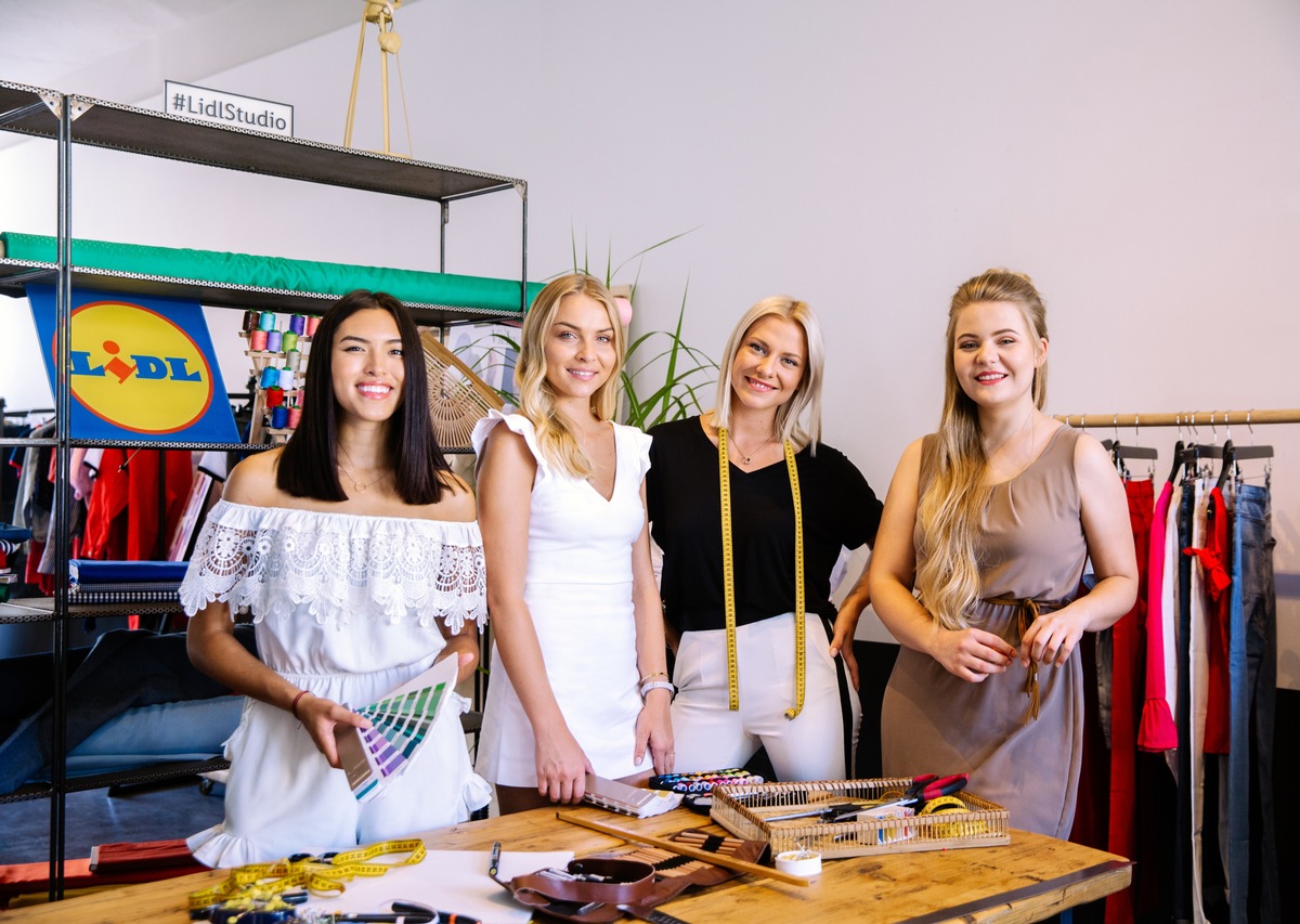 Premiere der ersten Influencer-Kollektion bei Lidl / Limitierte Lieblingsoutfits von vier Fashionistas exklusiv ab Frühjahr 2019 im Lidl-Onlineshop (FOTO)