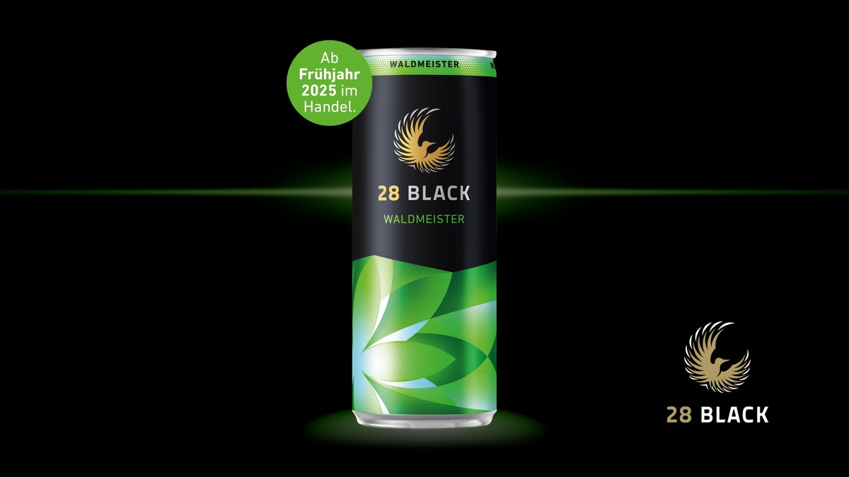 28 Black Waldmeister: Der geliebte Geschmack wird zum Energy Highlight / Frisch, aromatisch, unverwechselbar. 28 Black Energy Drink weckt Geschmacks Flashbacks mit der neuen Sorte 28 Black Waldmeister