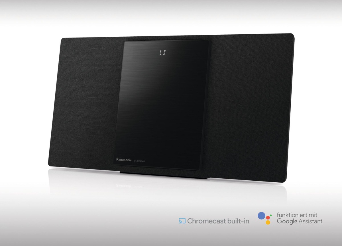 Panasonic Micro HiFi System SC-HC2040 mit Chromecast built-in / Musikstreaming und Multiroom-Audio leicht gemacht