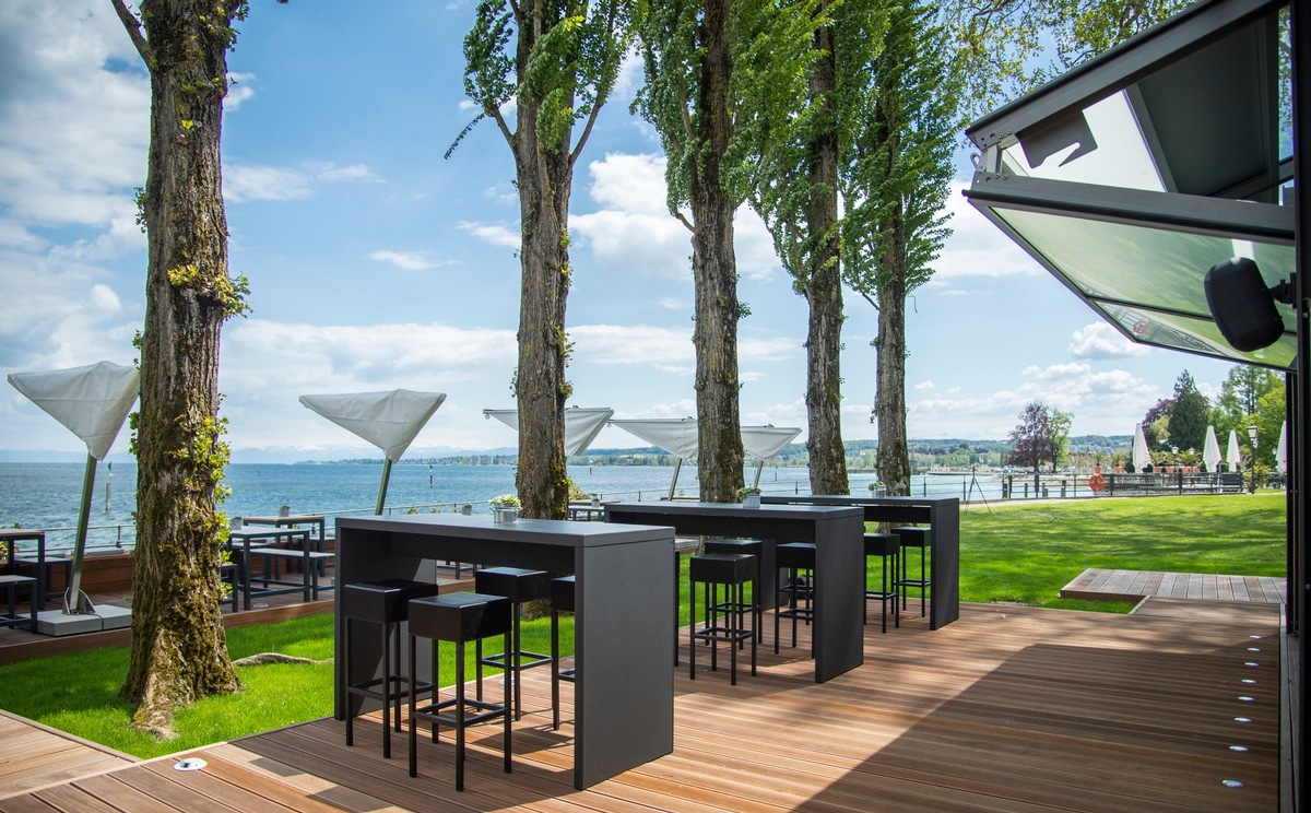 Pressemitteilung: &quot;Steigenberger Inselhotel Konstanz eröffnet Logenplatz am See: Neuer Rothaus-Biergarten des Inselhotels - inklusive Traumblick über den Bodensee&quot;