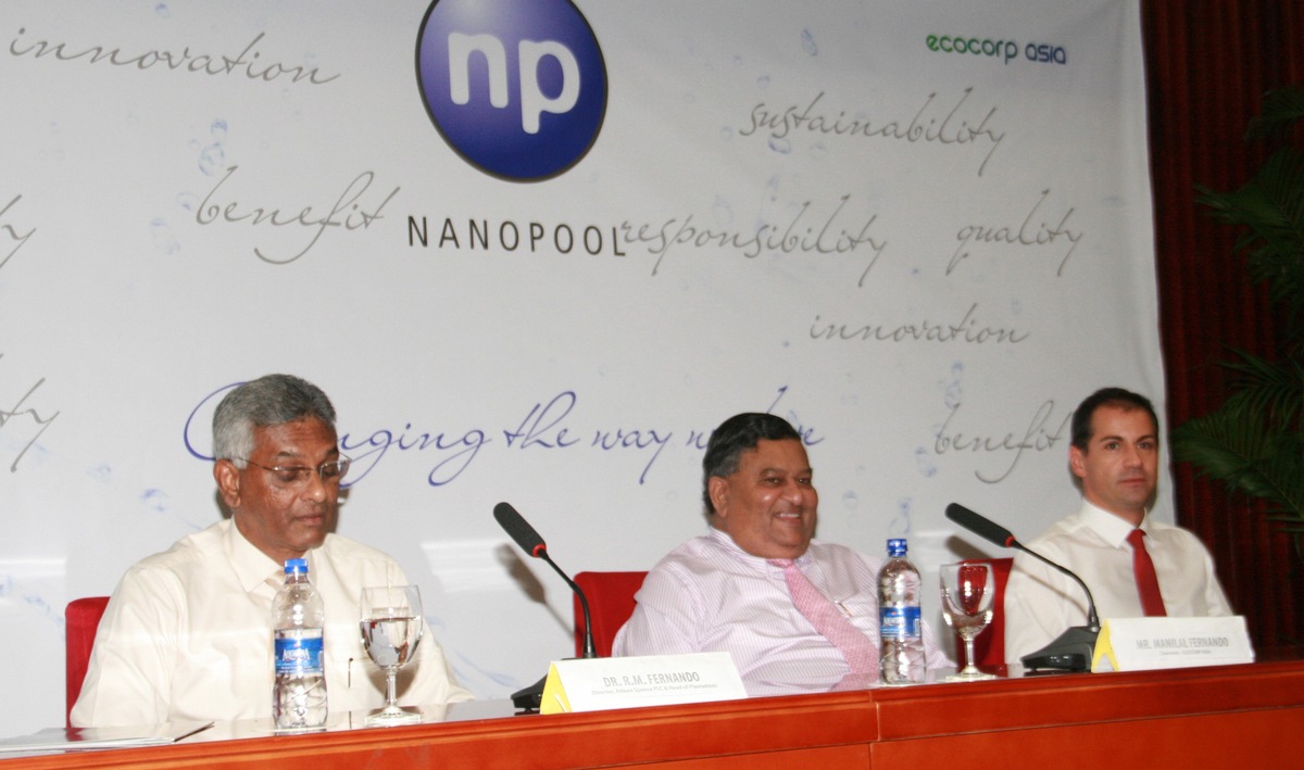 Nanopool GmbH baut Präsenz in Asien deutlich aus / Großkonzern Aitken Spence führt Spezial-Technologie aus dem Saarland in Sri Lanka ein (FOTO)