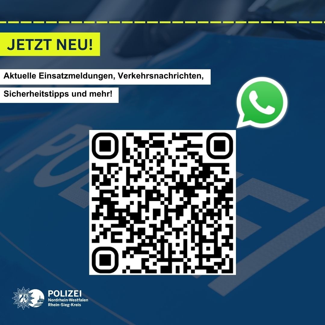 POL-SU: Polizei Rhein-Sieg-Kreis nun mit eigenem WhatsApp-Kanal