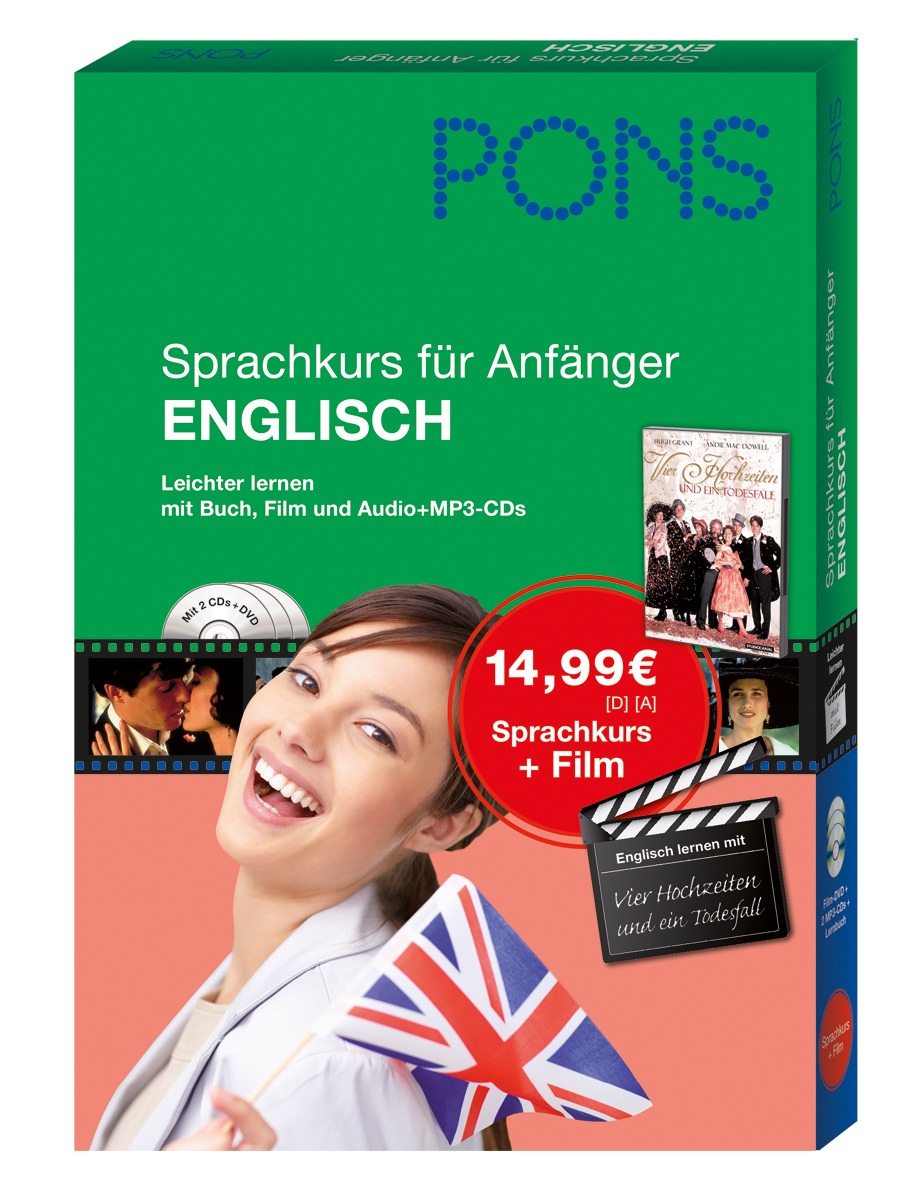 4 Hochzeiten, 1 Todesfall und jede Menge Lernerfolg / Englisch lernen mit Hugh Grant und dem PONS Sprachkurs für Anfänger (BILD) (BILD)