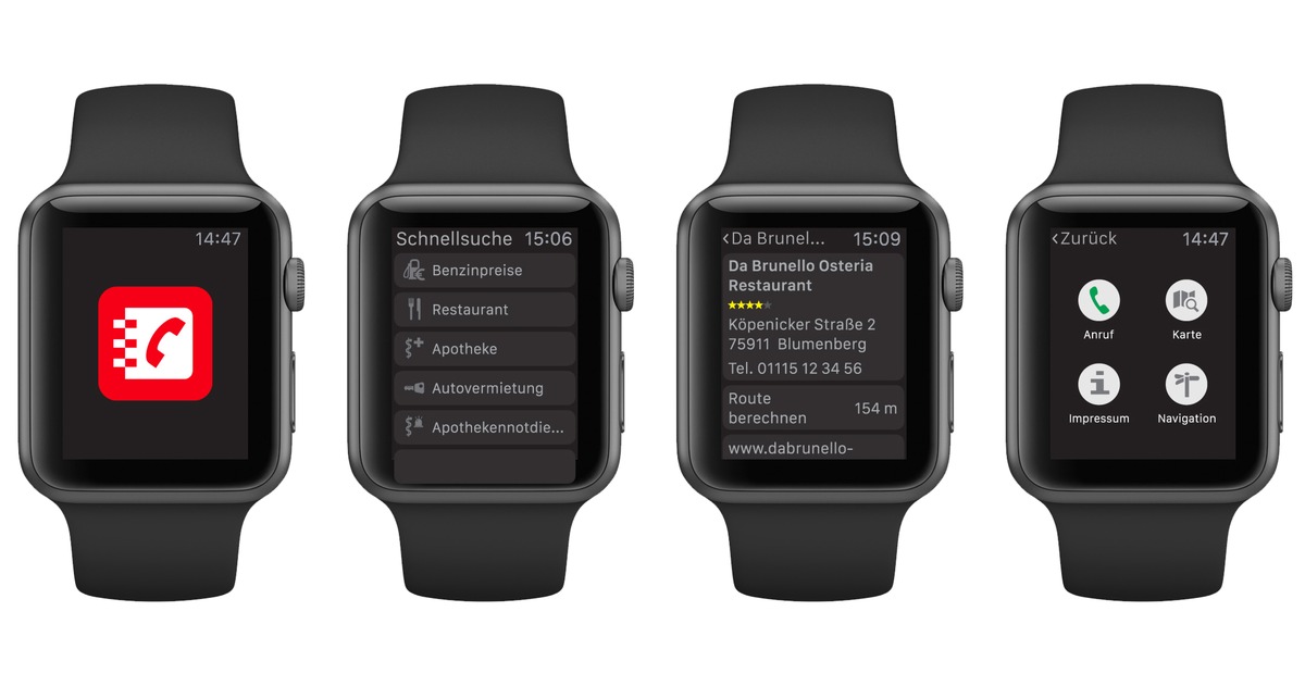 Das Telefonbuch präsentiert neue App für die Apple Watch / Design trifft Nutzen