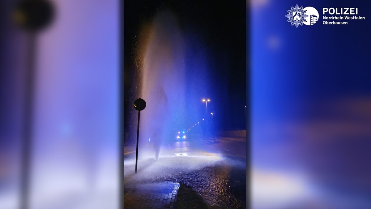 POL-OB: Nicht cool: Unbekannte Täter öffnen Hydranten - Hinweise erbeten!