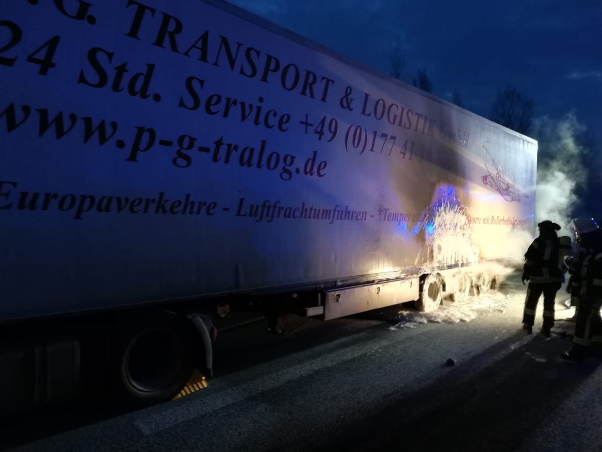 POL-VDMZ: LKW-Brand auf der A60 höhe Mainz-Laubenheim