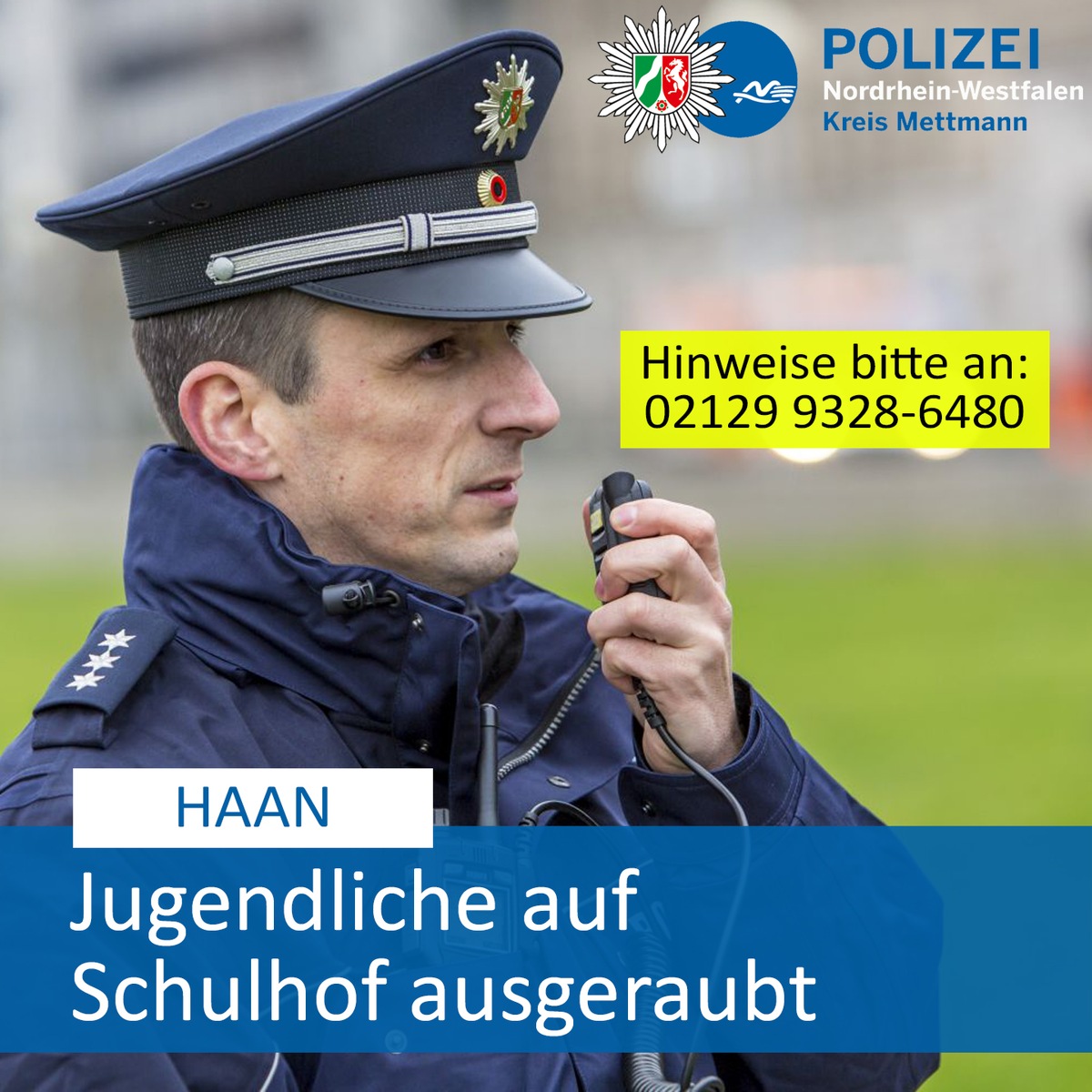 POL-ME: Quartett raubt Jugendliche aus: Polizei ermittelt - Haan - 2412003