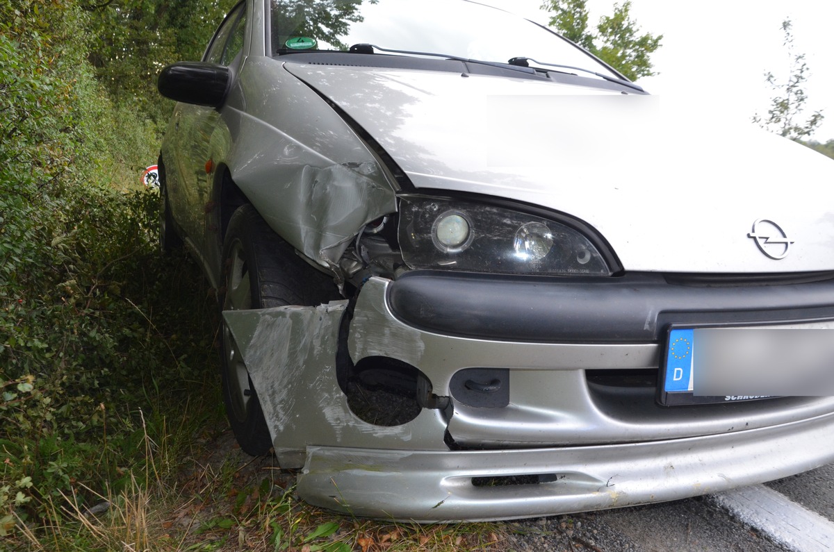 POL-HF: Verkehrsunfallflucht - Polizei sucht Unfallbeteiligten oder Zeugen